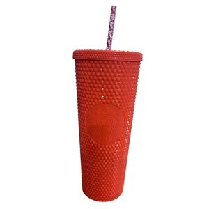 Starbucks Summer 2022 Pink Dragonfruit Studded Venti Cold Cup Tumbler 24oz